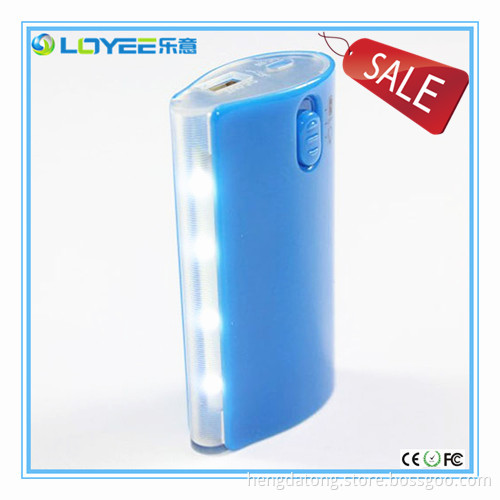 Flahlight 4400mAh Mobile Power Bank